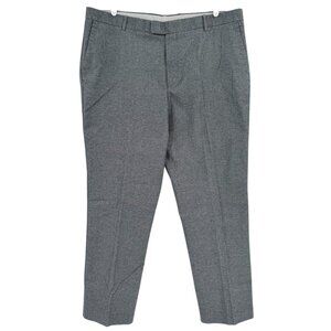 Charles Tyrwhitt Men's Classic Fit Non-Iron Stretch Gray Pants Size 42x32